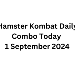 Hamster Kombat Daily Combo Today 1 September 2024